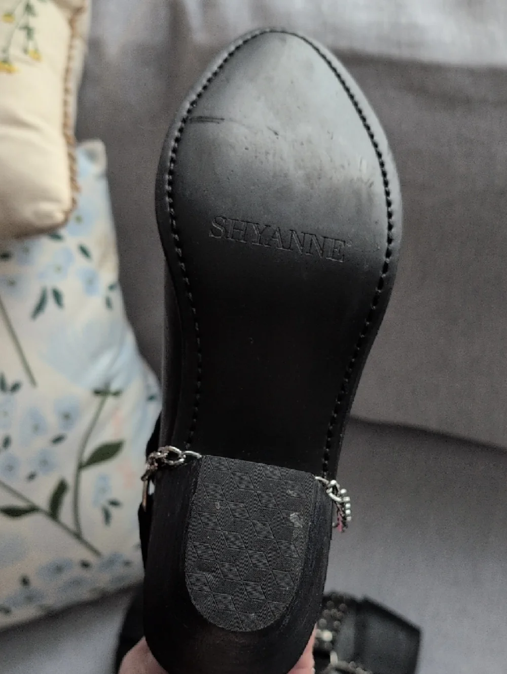 Shyanne Black Western Slouchy Boots w/Removable Studded Straps